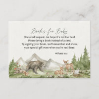 Libros de Woodland Animals para la invitación al b