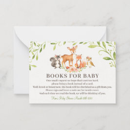 Libros de Woodland para tarjeta Baby Shower