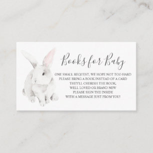 Libros del conejito para la tarjeta del parte