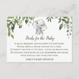 Libros elefantes de Baby Shower para tarjetas de i