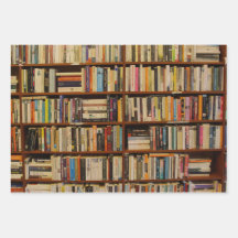 Libros en un patrón de biblioteca Papel de ajuste