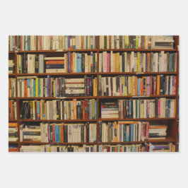 Libros en un patrón de biblioteca Papel de ajuste