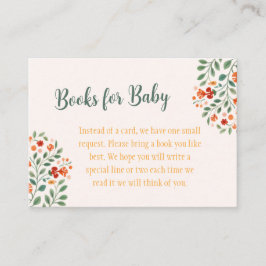 Libros florales de arte folclórico para la tarjeta