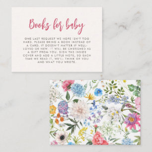 Libros Florales Para Tarjeta De Alojamiento Para B