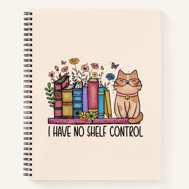 Libros florales y gato (Anverso)