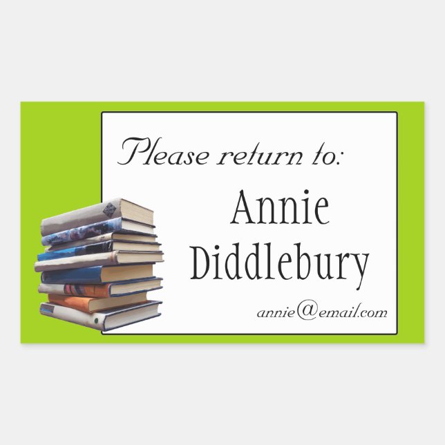 Libros Folleto o Pegatina de propiedad (Anverso)