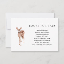 Libros forestales encantados para tarjeta de envol
