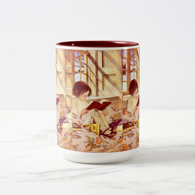 Libros ilustrados en taza del invierno (Centro)