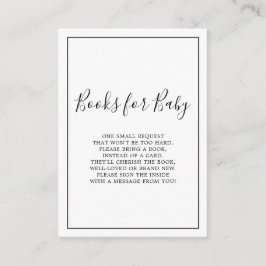 Libros minimalistas para la tarjeta Baby Shower