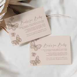 Libros minimalistas para la tarjeta de bebé