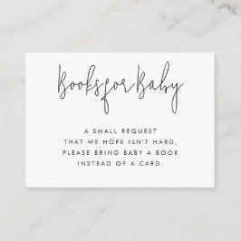 Libros minimalistas para la tarjeta de inserción d