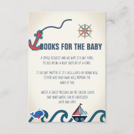 Libros Náuticos De Baby Shower Para La Tarjeta De 