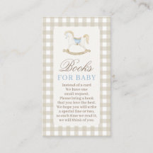 Libros neutrales de Baby Shower para tarjeta de be