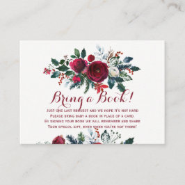 Libros para bebé rojo invierno traer una tarjeta d