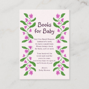 Libros para bebé Tarjeta de invitación de cumple d