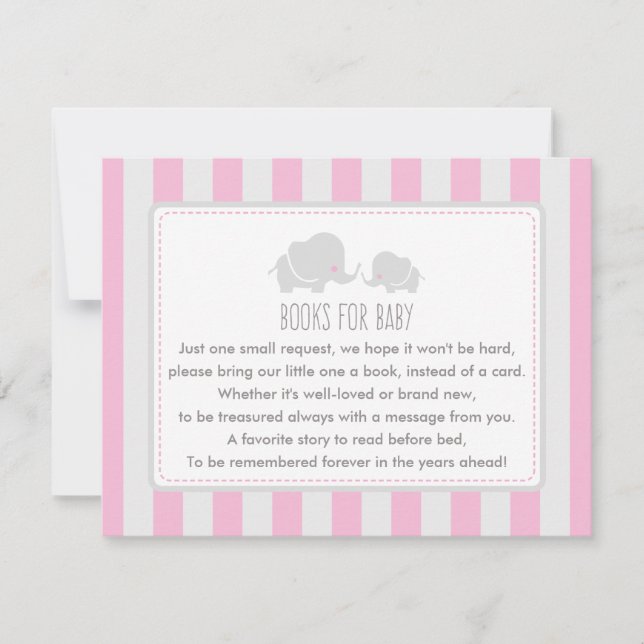 Libros para bebé - Tarjeta de juego Baby Shower (Anverso)
