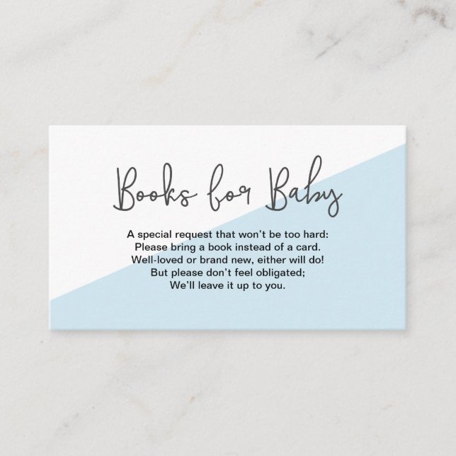 Libros para bebés en lugar de Tarjeta Neutral de G (Anverso)