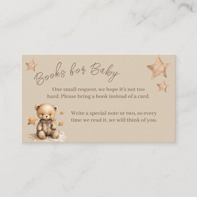 Libros para bebés | Tarjeta de invitación Baby Sho (Anverso)