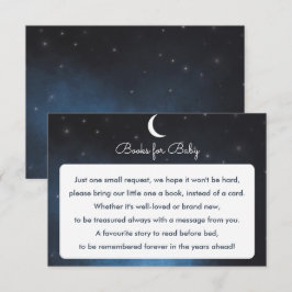 Libros para la tarjeta Baby Shower de la noche del