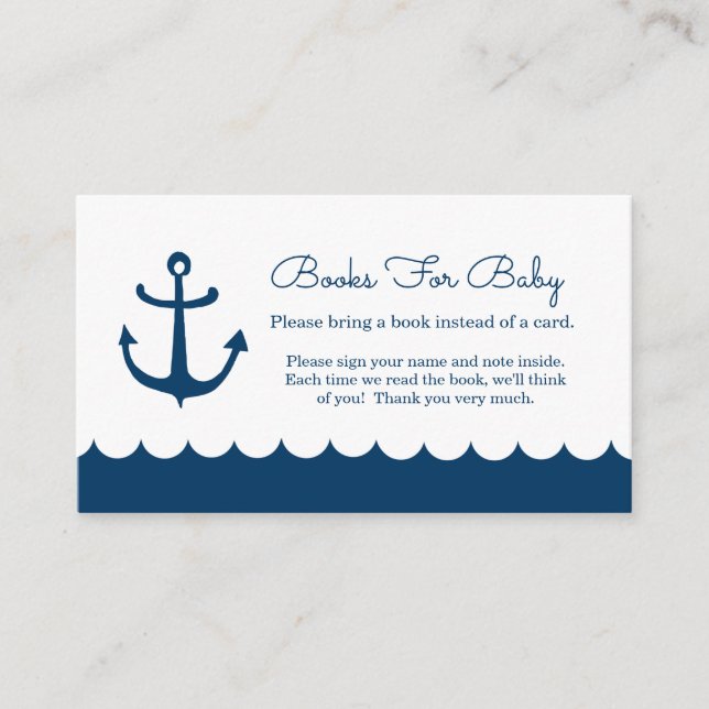 Libros Para Tarjeta De Alojamiento De Baby Baby Sh (Anverso)