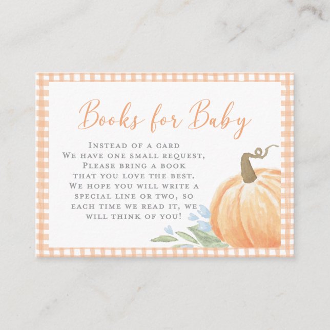 Libros Para Tarjeta De Alojamiento Para Bebés | Ca (Anverso)