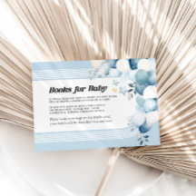 Libros para tarjeta de Baby Shower Baby Blue
