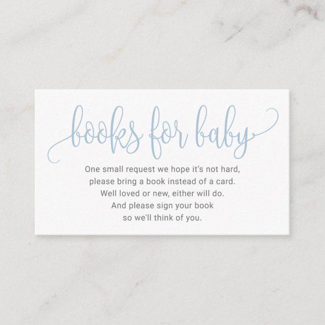 Libros Para Tarjeta De Bebé (Anverso)