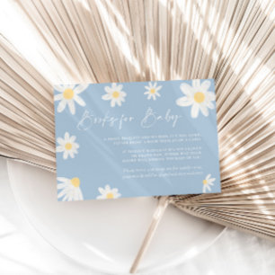 Libros para tarjeta de bebé Daisy Dusty Blue