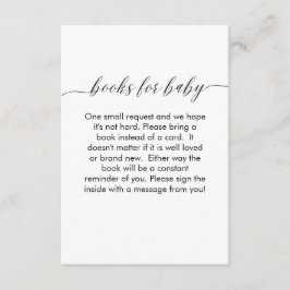 Libros Para Tarjeta De Bebé Moderna Minimalista Si