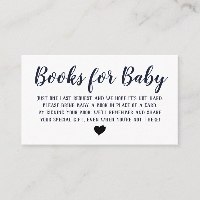 Libros para tarjeta de inscripción para bebés (Anverso)