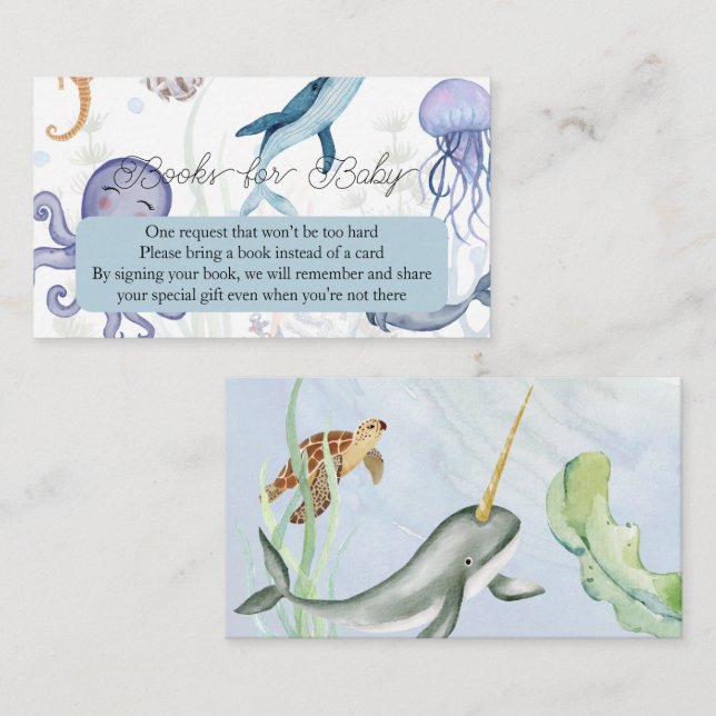 Libros para tarjeta de inscripción para bebés (Anverso / Reverso)