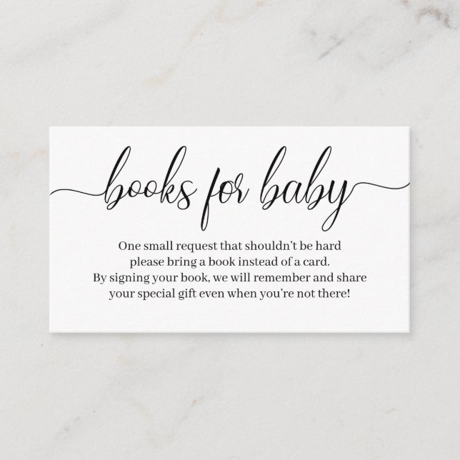 Libros Para Tarjeta De Inserción De Invitación De  (Anverso)