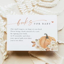 Libros para tarjeta de regalo de bebé Little Pumpk