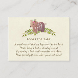 libros para tarjeta de solicitud de libro de bebé 