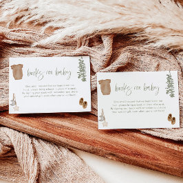 Libros para tarjeta para bebé | Sage Green Boy Bab