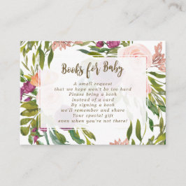 libros para tarjetas de bebé tarjetas florales de