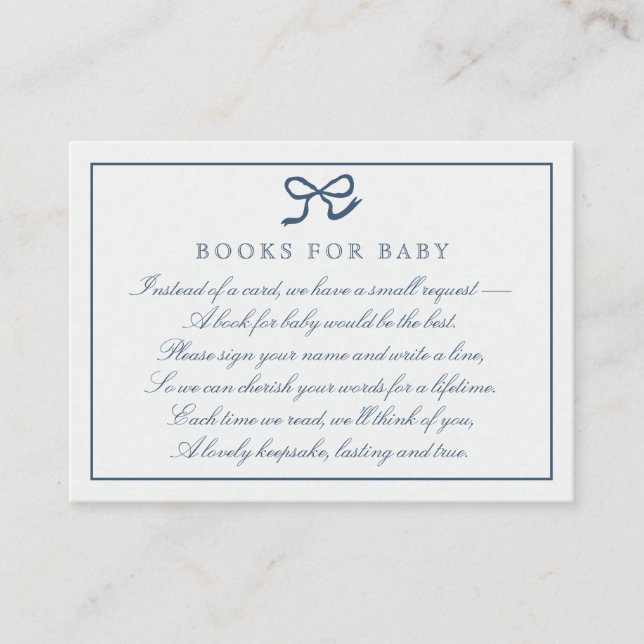 Libros PInk Bow & Stripes para tarjeta de envoltur (Anverso)