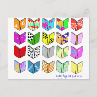 ¡Libros! Postal