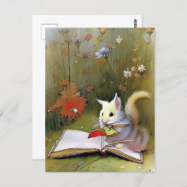 Libros, postal para el cruce de postales