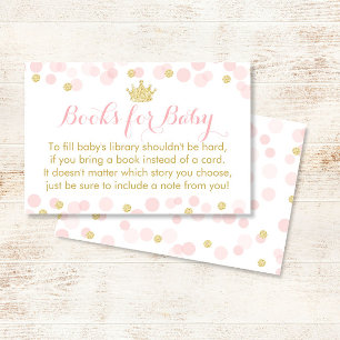 Libros Princesa Rosa y Oro Baby Shower para bebé
