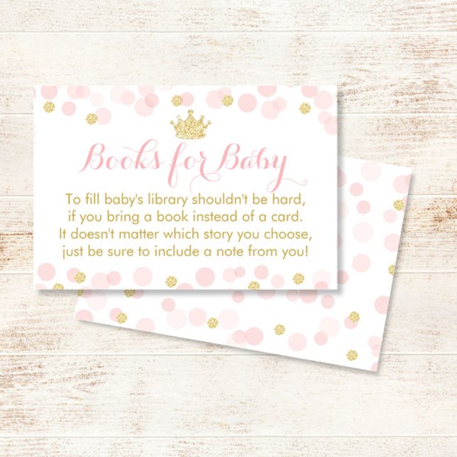 Libros Princesa Rosa y Oro Baby Shower para bebé (Subido por el creador)