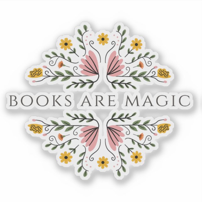 Libros son Pegatina Mágica (Anverso)