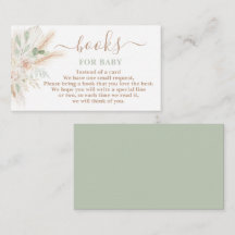 Libros tropicales de verde sabio para la tarjeta d