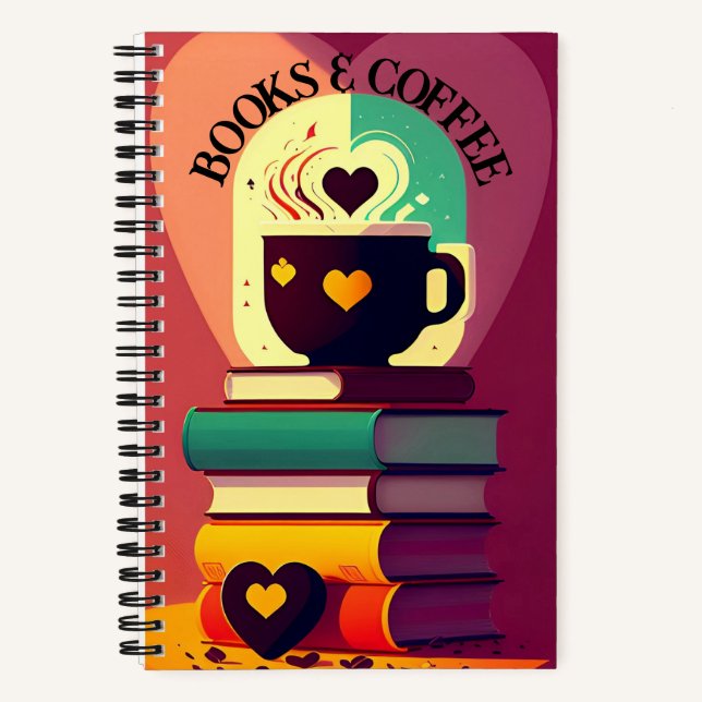 Libros Y Bloc De Notas Para Personalizados De Café (Anverso)