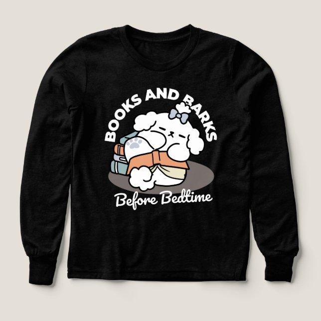 Libros y cortezas - Diseño de lectura de perros es (Diseño frontal)