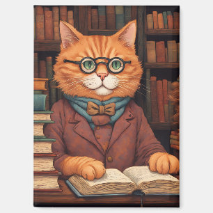 libros y gatos imán