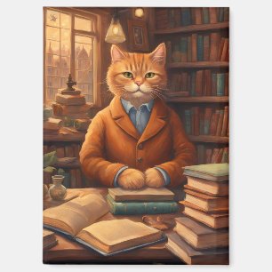 libros y gatos imán