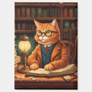 libros y gatos imán