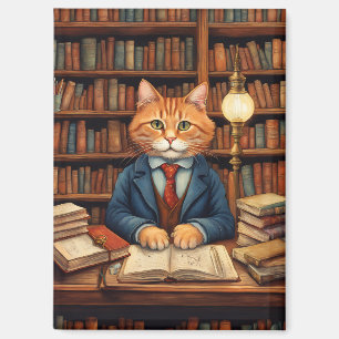 libros y gatos imán