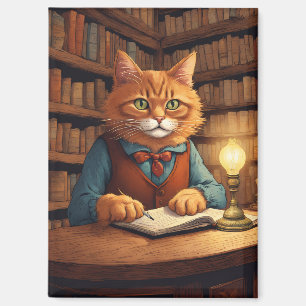 libros y gatos imán